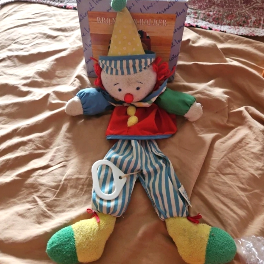 Vtg Eden "You are my Sunshine" musical Eden XL original clown pull cord RARE